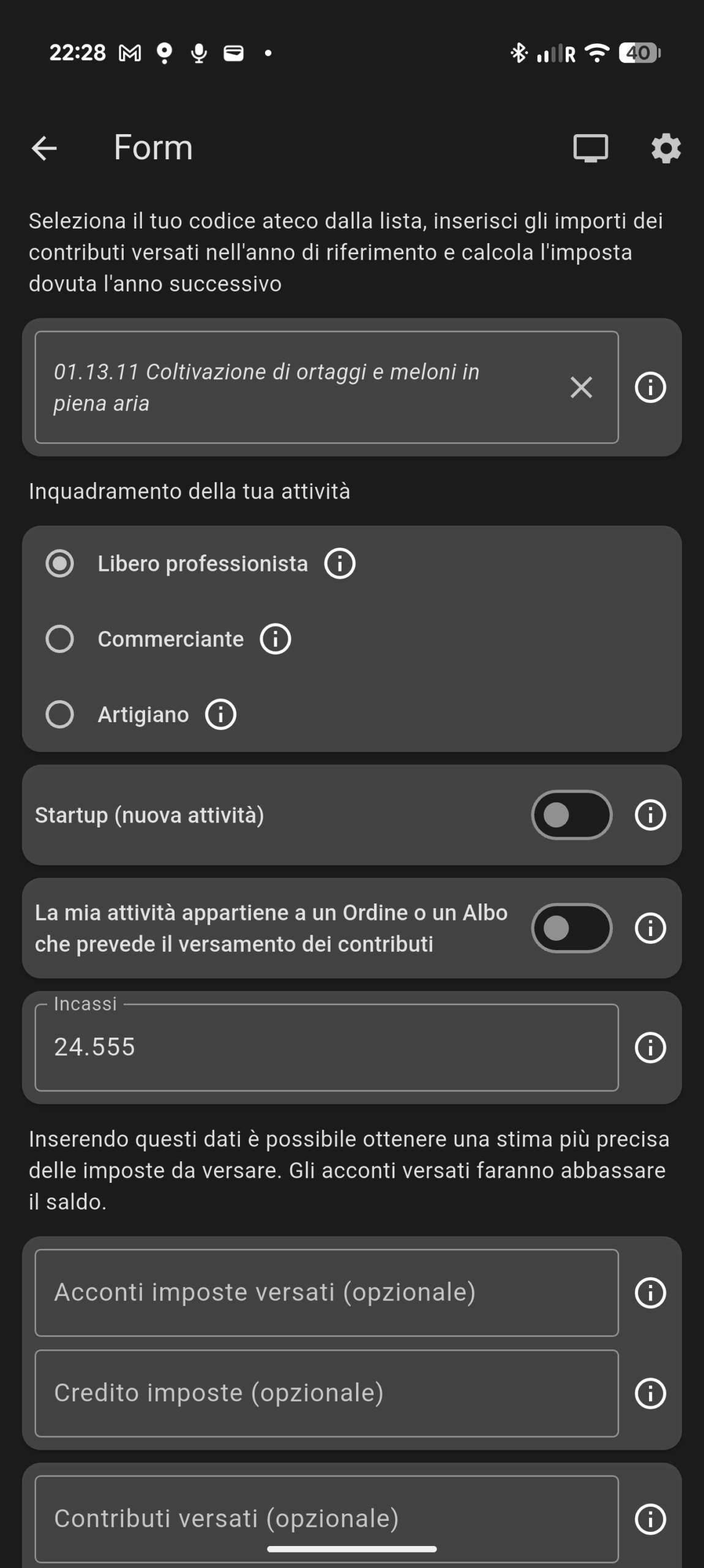 Tasse Forfettario: Per iniziare
